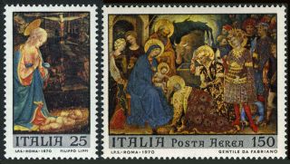 Italy 1032,  C139,  Mnh.  Christmas.  Virgin And Child,  Adoration Of The Kings,  1970