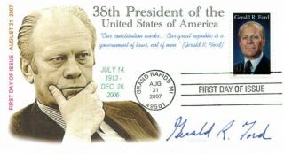 Coverscape Computer Generated " Gerald R.  Ford " (38th President) 2007 U/o Fdc