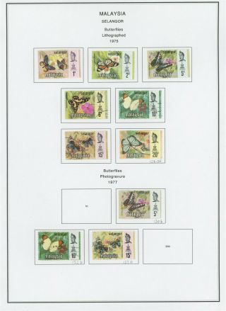 Malaysia (states) Album Page Lot 116 - See Scan - $$$