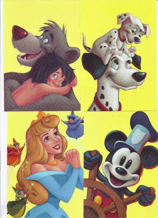 UX535 - 38 The Art of Disney Imagination postal cards ArtCraft FDCs 2