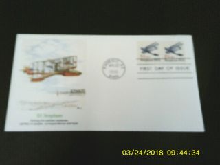 Us Fdc 2468 Seaplane Coil Fleetwood Unaddressed Stamp Pair
