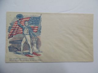 Civil War Patriotic Cover Army & Navy Forever D.  Murphy & Son Us Navy Sailor Vg
