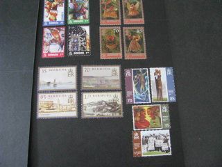 Bermuda Stamp 4 Sets Never Hinged Lot M