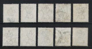 Hong Kong 1900 2c Green QV 37 SG 56 17x Stock Lot - Postmarks 4