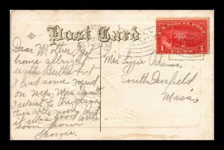 Dr Jim Stamps Us Parcel Post North Hampton Postcard Flag Cancel 1914