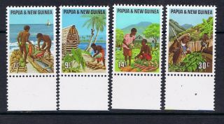 Papua Guinea Png 1971 Primary Industries Sg 204 - 07 Mnh