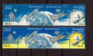 Usa 1981,  Space,  (color Shades),  Missing Color Error ? Mnh