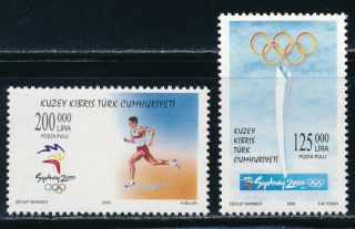 Turkey Northern Cyprus - Sidney Olympic Games Mnh Sports Set (2000)