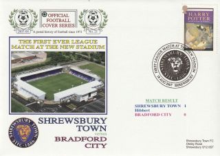 18 Aug 2007 Shrewsbury T V Bradford City First League Match Dawn Football Cover