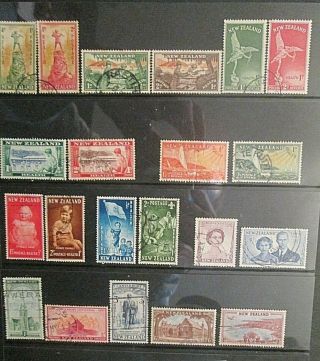 Zealand: A Selection Of Nine Sets 1940/50s Stamps Lot 1