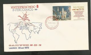 Russian Space Cover Intercosmos 8 Launch 30 Nov 1972