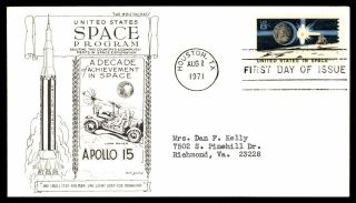 Mayfairstamps 1971 Us Fdc Space Program Apollo 15 Day Lowry First Day Cover Wwb5