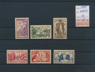 Lk86045 France Guinea 1937 Paris Expo Fine Lot Mh Cv 13 Eur