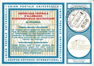 Germany 60 Pfennig International Reply Coupon