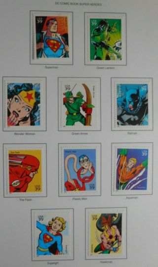 U.  S.  Stamps: Scott 4084,  - A - T,  39c,  Dc Comics Superheroes Issue Of 2006,  Ognh