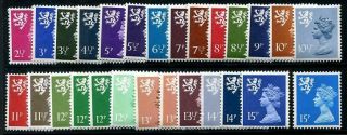 Herrickstamp Scotland Sc.  Smh 1 - 27 Regional Stamp Issues (27 Values)