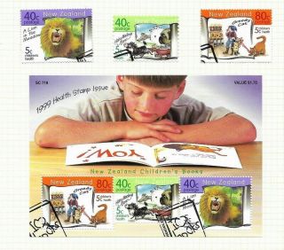 Zealand.  1999.  Health Issue Stamp Set & Ms.  Vfu