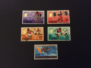 Trinidad And Tobago 1968; Olympic Games Set; Sg334 - 338; Fine.