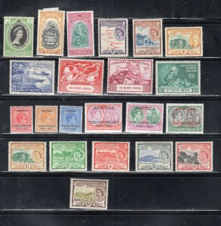 St Christopher St Kitts Nevis Anguilla Stamps Hinged Lot 1764