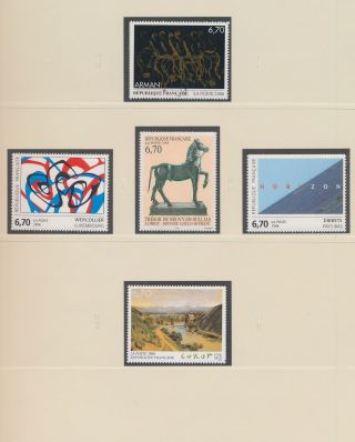Xb74217 France Art Paintings Fine Lot Luxe Mnh