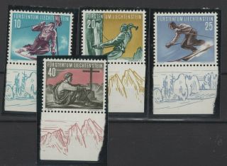 Liechtenstein,  Stamps,  1955,  Mi.  334 - 337.