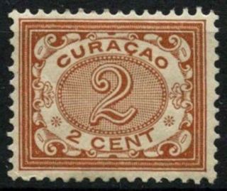 Curacao 1903 Sg 55,  2c Pale Brown Mh D43795