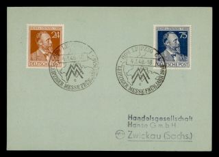 Dr Who 1948 Germany Leipziger Messe Postal Card Hv Stephan C134747