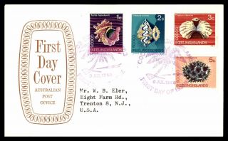 Mayfairstamps Cocos Islands 1969 Marine Life 4 Values First Day Cover Wwb24317