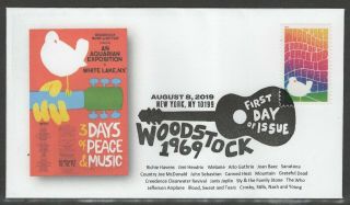 Woodstock Music Festival 50th Anniversary First Day Cover