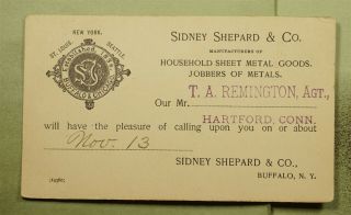 Dr Who 1905 Springfield Ma Postal Card Advertising Metal Co E47059