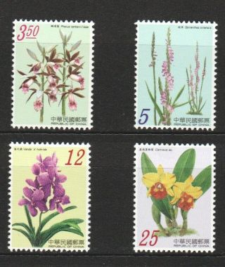 Rep.  Of China Taiwan 2007 Orchids Of Taiwan Series Issue 1 Set Of 4 Stamps