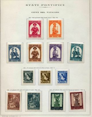 Vatican 1956/61 Religion Art Malaria Mnh (appx 100) As 803