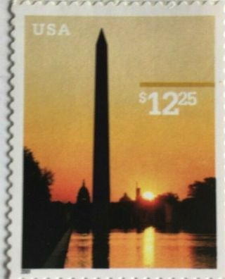 Scott 3473 $12.  25 Washington Monument Postage Stamp Mnh