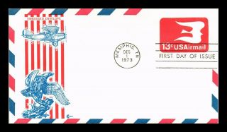 Dr Jim Stamps Us 13c Air Mail First Day Cover Craft Postal Stationery