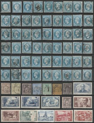 FRANCE NAPOLEON AND XERES 150 OLD STAMPS LOT 2 5