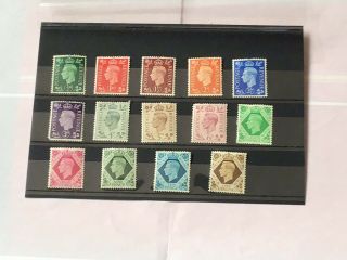 King George Vi Gb Stamps 1937/47 Complete L /m M Set