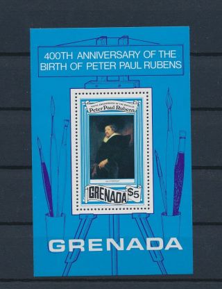 Lk89043 Grenada Peter Paul Rubens Paintings Good Sheet Mnh