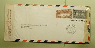 Dr Who 1944 Haiti Port Au Prince Airmail To Usa Wwii Dual Censored E66378