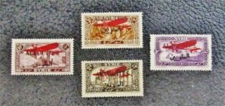 Nystamps French Alaouites Stamp C9 - C12 Og H $30
