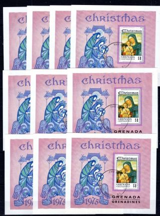 20x Grenada - Christmas On Stamps Cto - A201