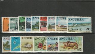 A89 - Anguilla - Sg17 - 31 Mnh 1967 Definitives 1c - $5 Full Set