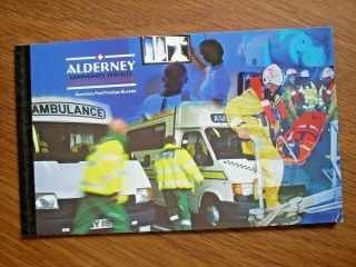 Alderney 2002 Community Services 1st & 2nd Series Psb Booklet Mnh Sg Asb12