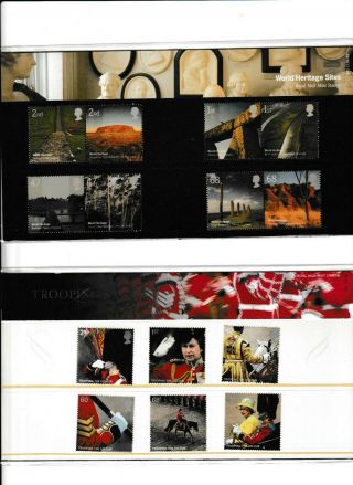 Presentation Packs From 2005 World Heritage & Trooping Colour Pp371 - 2