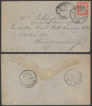 Transvaal Boer War 1902 - Cover Boksburg - Censor 29814/1