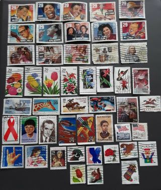 Us Cancelled 29 Cent Stamp Assortment Off - Paper