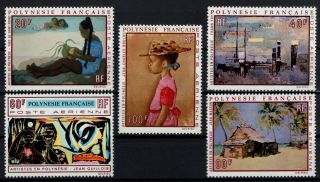 P121326/ French Polynesia / Y&t Air 40 / 44 Complete Mnh 110 E