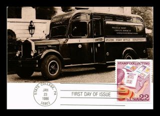 Dr Jim Stamps Us Philatelic Truck Exhibit Stamp Collecting Continental Postcard