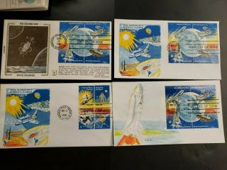 1981 Us Benefiting Mankind,  23 Fdc Lot Hand Painted Silks And Other Event Cover