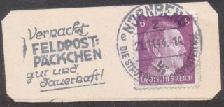 Germany Slogan Postmark / Cancel " Nurnberg " 1944