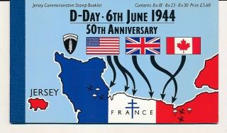 D003834 Jersey Prestige Booklet Mnh D - Day 50th Anniversary